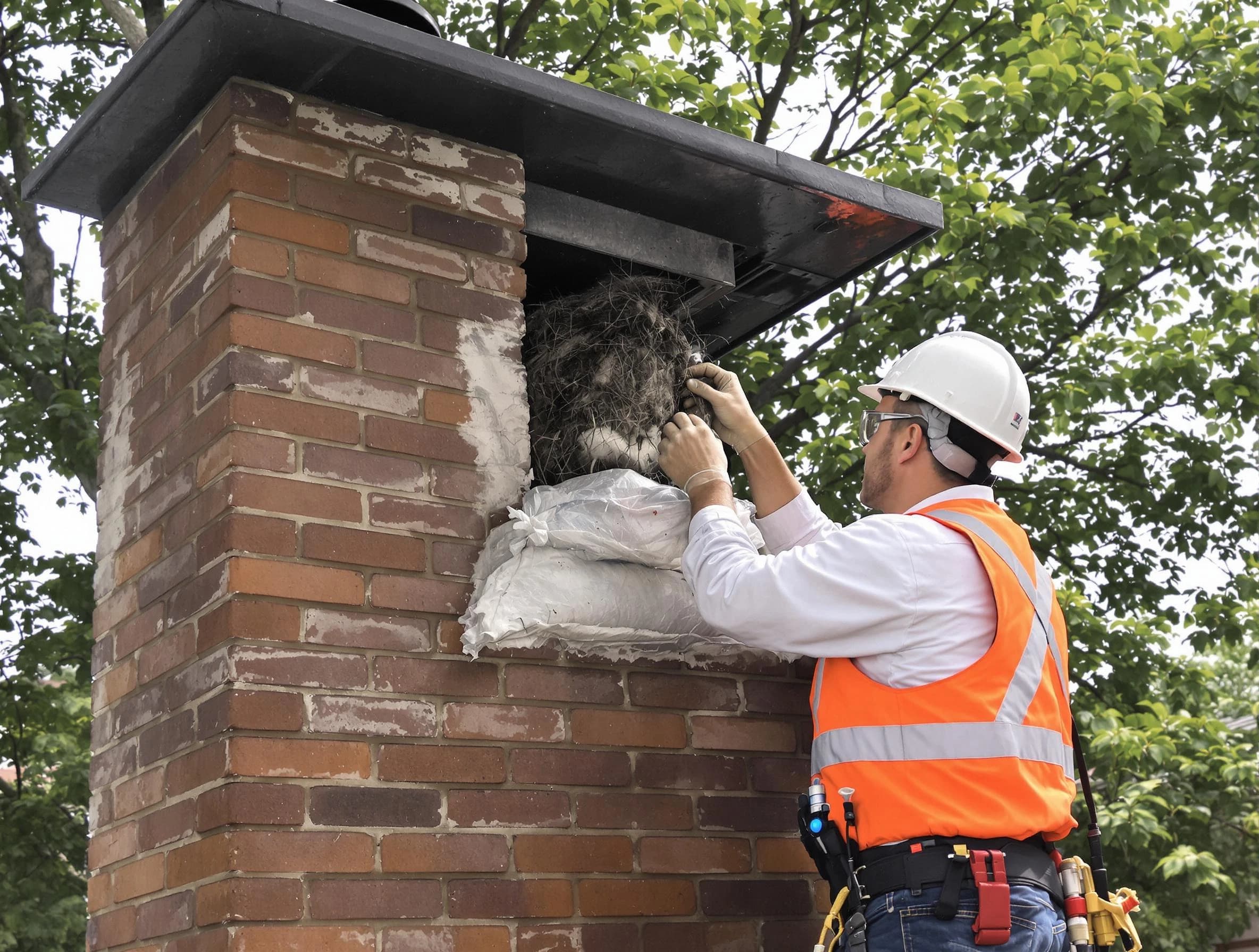 Humane removal of debris and animals by Arlington Chimney Sweep in Arlington, MA