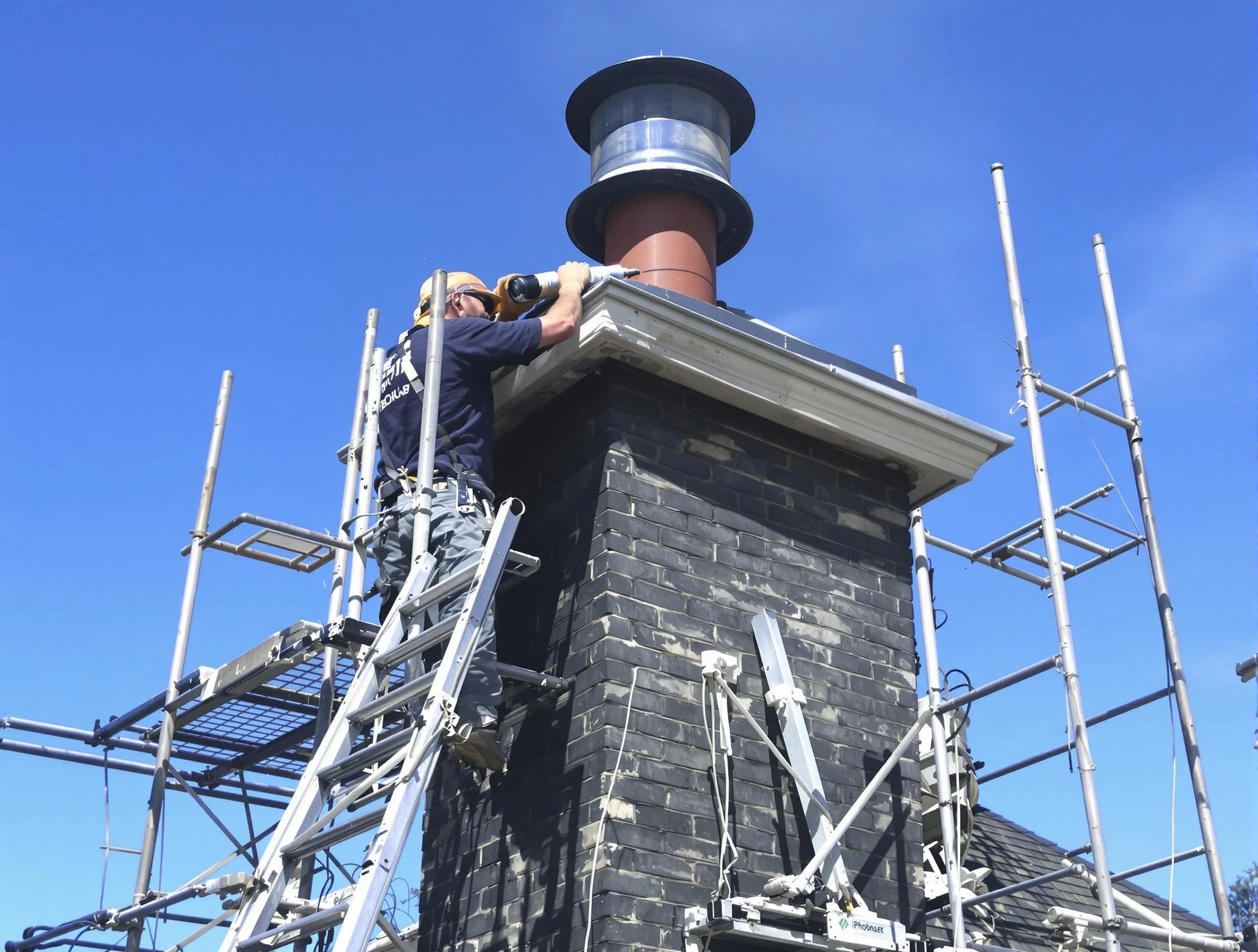 Sturdy chimney crown finished by Arlington Chimney Sweep in Arlington, MA