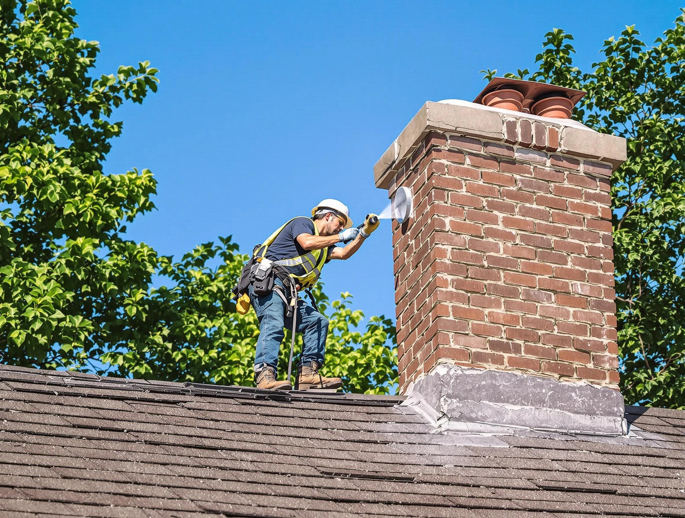 Arlington Chimney Sweep performing an inspection with advanced tools in Arlington, MA
