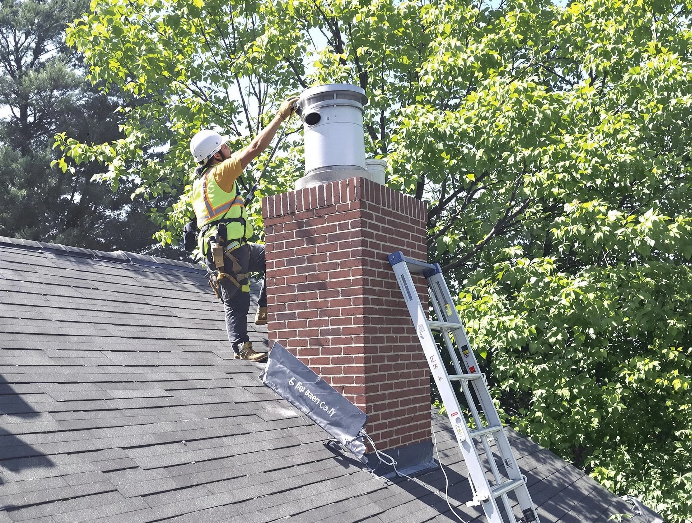 Chimney liner inspection by Arlington Chimney Sweep in Arlington, MA