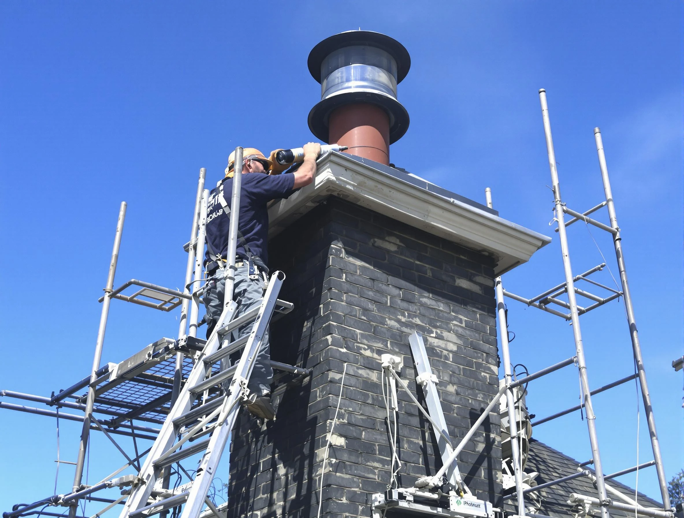 Sturdy chimney crown finished by Arlington Chimney Sweep in Arlington, MA