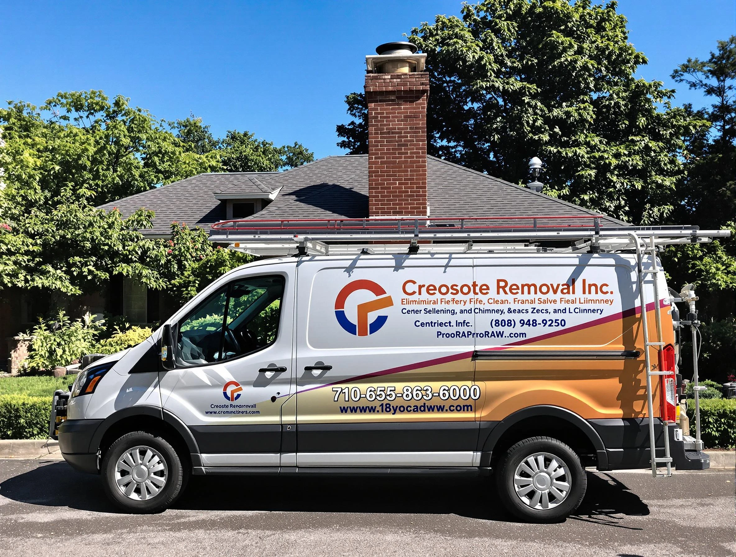 Arlington Chimney Sweep technician removing creosote safely in Arlington, MA